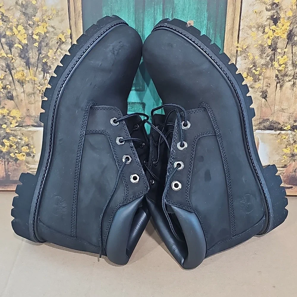 black timberland boots size U.S 8.5